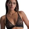 Aubade Gold Pleasure Triangle Bra - Black Light