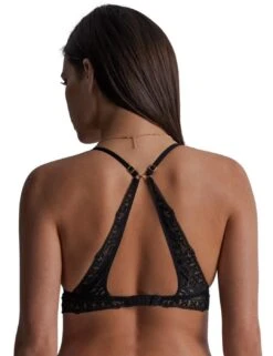 Aubade Gold Pleasure Triangle Bra - Black Light -Belle Lingerie Store 65197 aubade gold pleasure triangle bra black light 3
