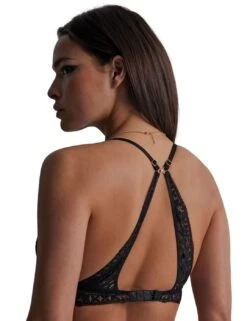 Aubade Gold Pleasure Triangle Bra - Black Light -Belle Lingerie Store 65197 aubade gold pleasure triangle bra black light 5