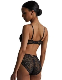 Aubade Gold Pleasure High Waist Brief - Black Light -Belle Lingerie Store 65198 aubade gold pleasure high waist brief black light 4