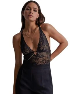 Aubade Gold Pleasure Bodysuit - Black Light -Belle Lingerie Store 65202 aubade gold pleasure bodysuit black light 7