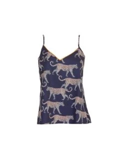 Cyberjammies Taylor Leopard Print Cami - Navy Mix -Belle Lingerie Store 65212 cyberjammies taylor leopard print cami navy mix 3