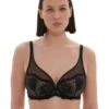 Simone Perele Intrigue Plunging Underwired Bra - Black