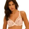 Simone Perele Intrigue Plunging Underwired Bra - Sakura Pink