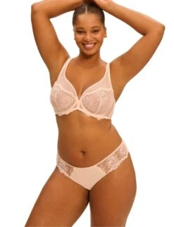 Simone Perele Intrigue Plunging Underwired Bra - Sakura Pink -Belle Lingerie Store 65237 simone perele intrigue plunging underwired bra sakura pink 10