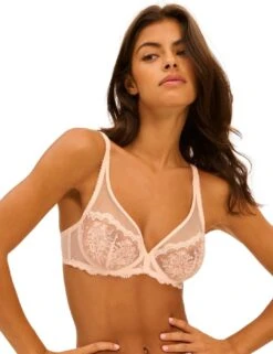 Simone Perele Intrigue Plunging Underwired Bra - Sakura Pink -Belle Lingerie Store 65237 simone perele intrigue plunging underwired bra sakura pink 3