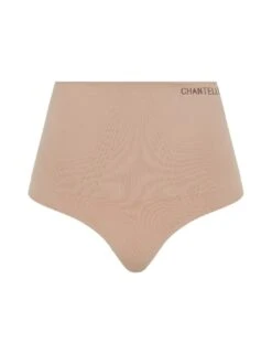 Chantelle Smooth Comfort Shapewear High Waist Thong - Clay Nude -Belle Lingerie Store 65291 chantelle smooth comfort shapewear high waist thong clay nude 3