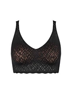 Sloggi Zero Feel Bliss Bralette - Black -Belle Lingerie Store 65376 sloggi zero feel bliss bralette black 3