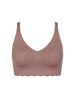 Sloggi Zero Feel Bliss Bralette - Cacao -Belle Lingerie Store 65376 sloggi zero feel bliss bralette cacao 3