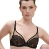 Simone Perele Dahlia Plunge Bra - Copper Black
