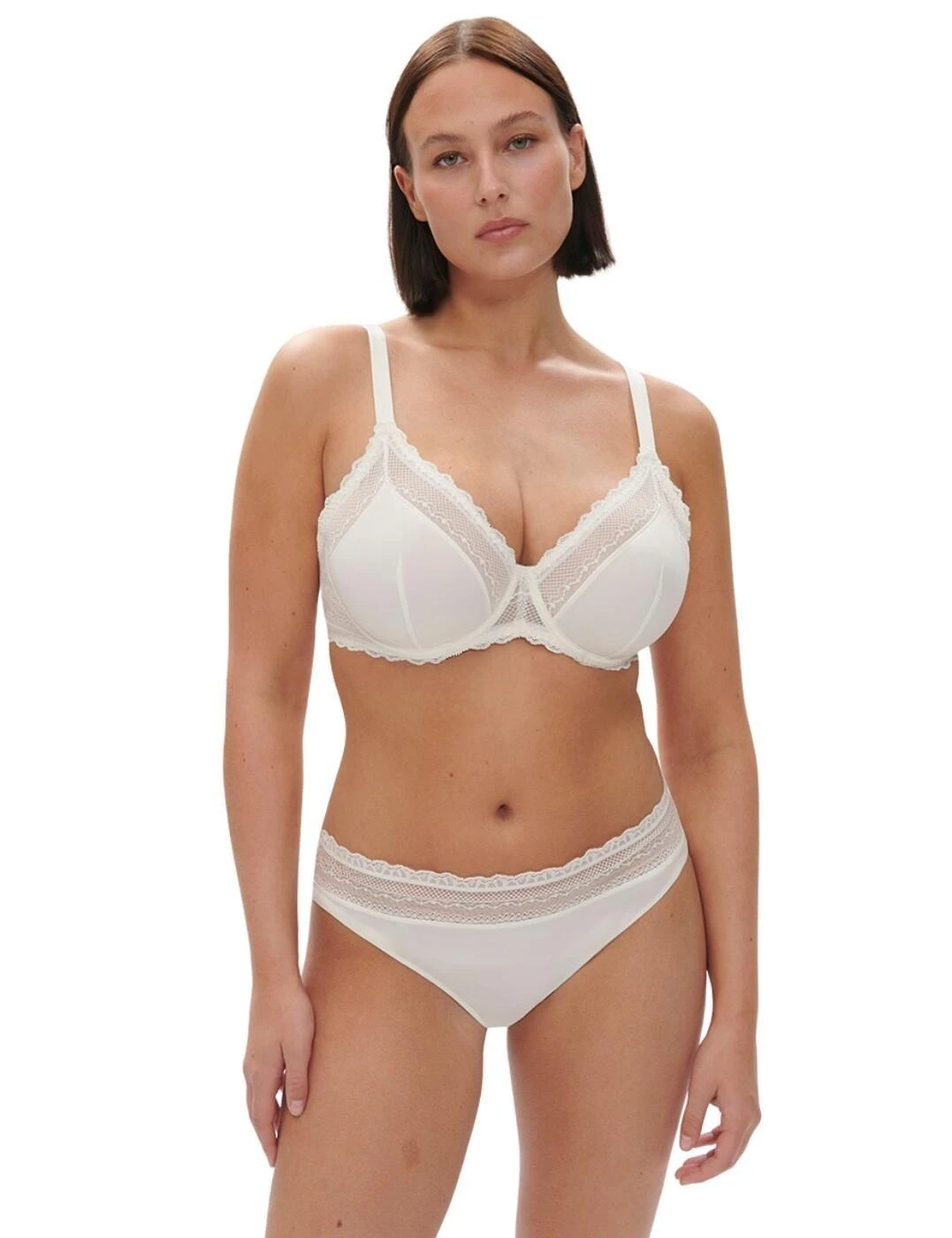 Simone Perele Destinee Plunging Underwired Bra - Natural 9 Simone Perele Destinee Plunging Underwired Bra - Natural - Image 9