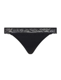 Chantelle Floral Touch Tanga Brief - Black 7 Chantelle Floral Touch Tanga Brief - Black -Belle Lingerie Store 65456 chantelle floral touch tanga brief black 3