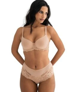 Pour Moi Fleur Shorty Brief - Almond -Belle Lingerie Store 65467 pour moi fleur shorty brief almond 5