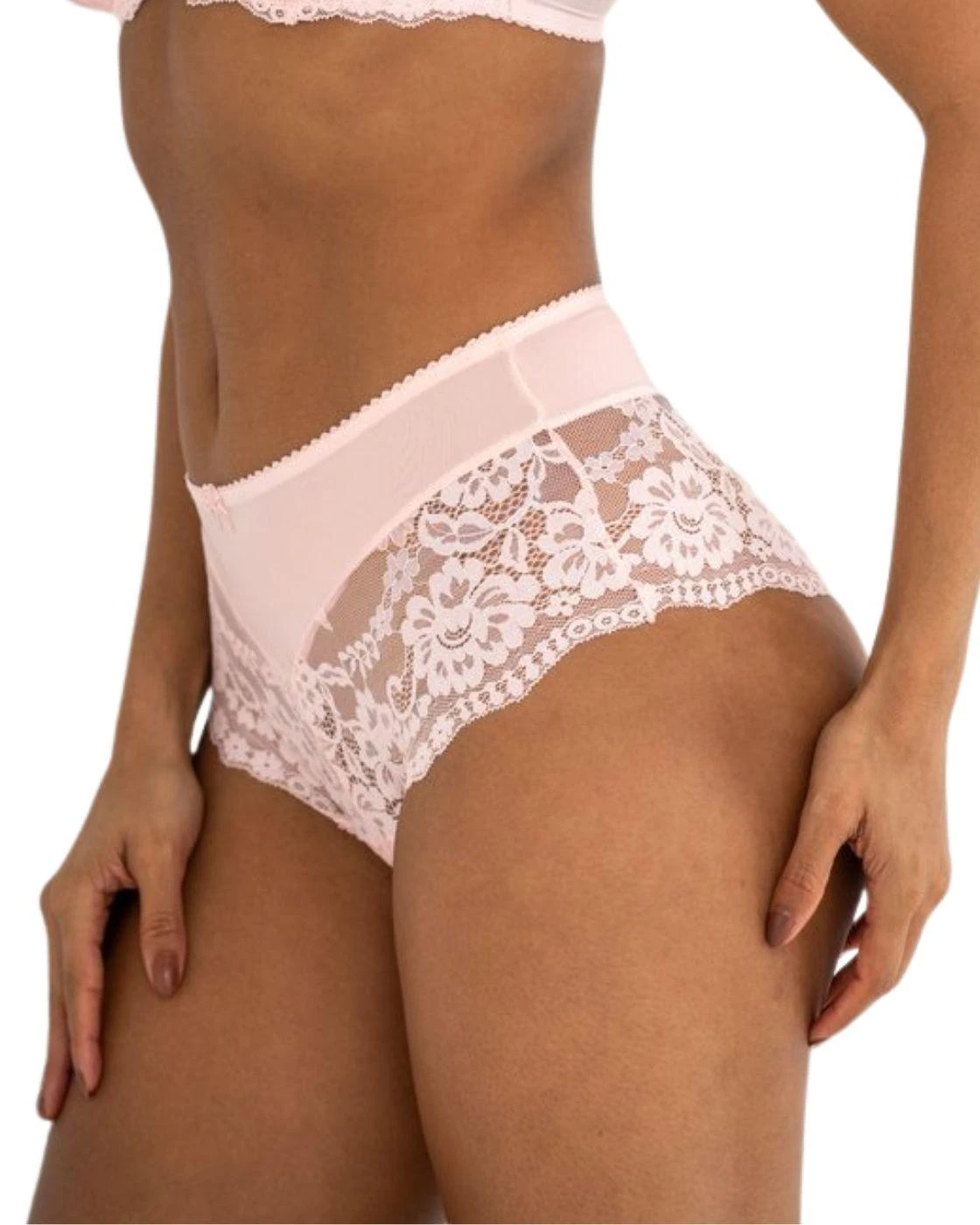 Pour Moi Fleur Shorty Brief - Soft Pink 2 Pour Moi Fleur Shorty Brief - Soft Pink - Image 2