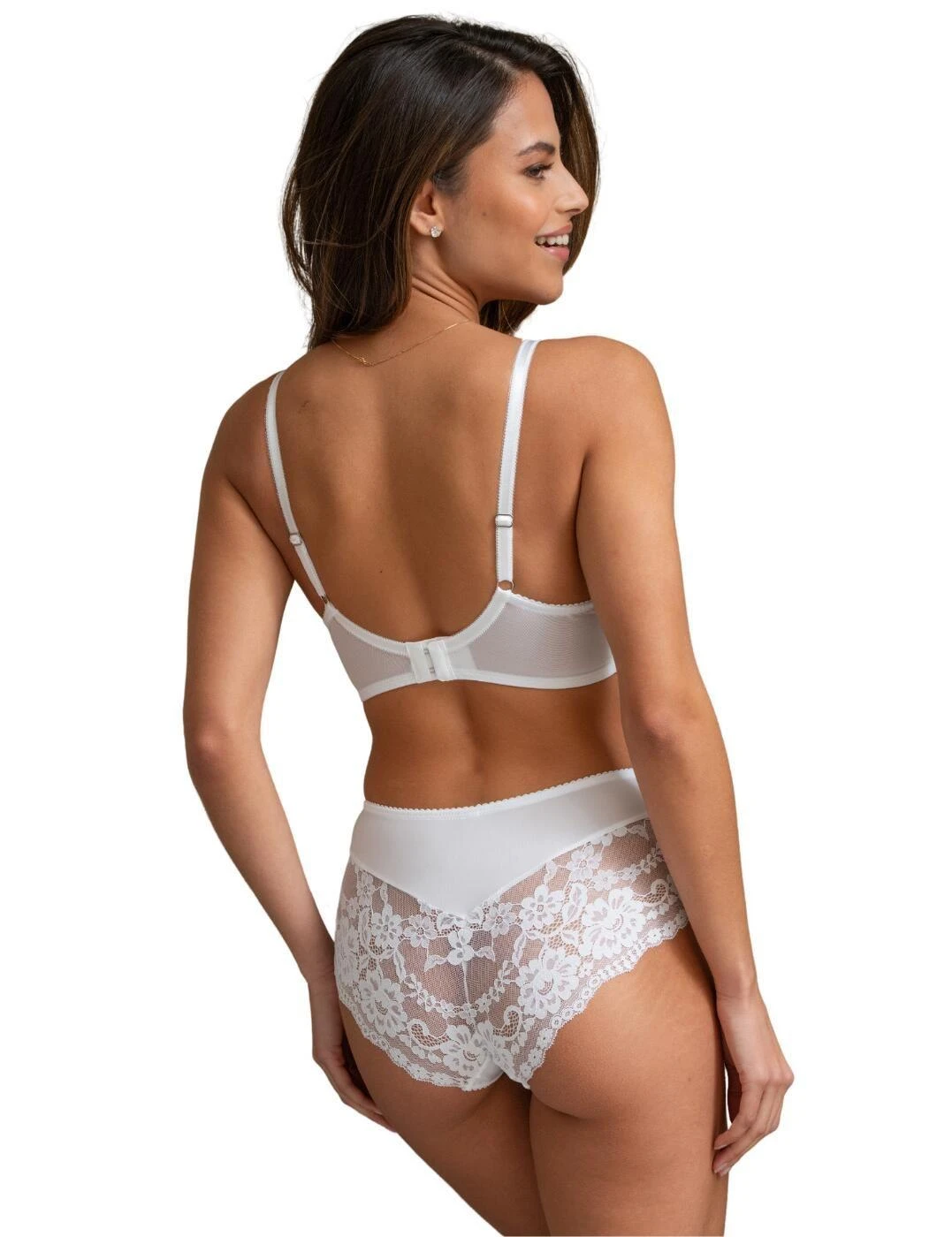 Pour Moi Fleur Shorty Brief - White 6 Pour Moi Fleur Shorty Brief - White - Image 6