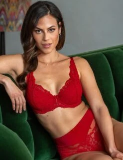 Pour Moi Fleur Lightly Padded High Apex Bra - Red 11 Pour Moi Fleur Lightly Padded High Apex Bra - Red -Belle Lingerie Store 65477 pour moi fleur lightly padded high apex bra red 6