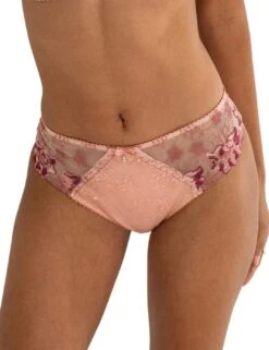 Pour Moi Sofia Lace Embroidered Brief - Soft Pink/Mulberry -Belle Lingerie Store 65487 pour moi sofia lace embroidered brief soft pinkmulberry 3