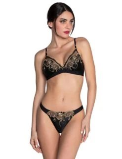 Lise Charmel Eblouissante Icone Sexy Thong - Or Nuit -Belle Lingerie Store 65585 lise charmel eblouissante icone sexy thong or nuit 6
