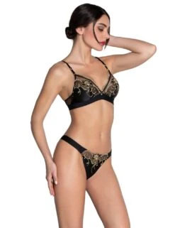 Lise Charmel Eblouissante Icone Sexy Thong - Or Nuit -Belle Lingerie Store 65585 lise charmel eblouissante icone sexy thong or nuit 8