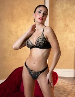 Lise Charmel Eblouissante Icone Full Cup Bra - Or Nuit -Belle Lingerie Store 65587 lise charmel eblouissante icone full cup bra or nuit 10