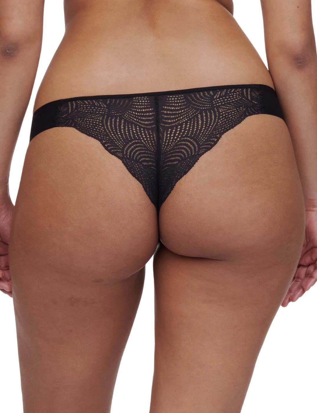 Chantelle Soft Stretch Lace Tanga - Black 2 Chantelle Soft Stretch Lace Tanga - Black - Image 2