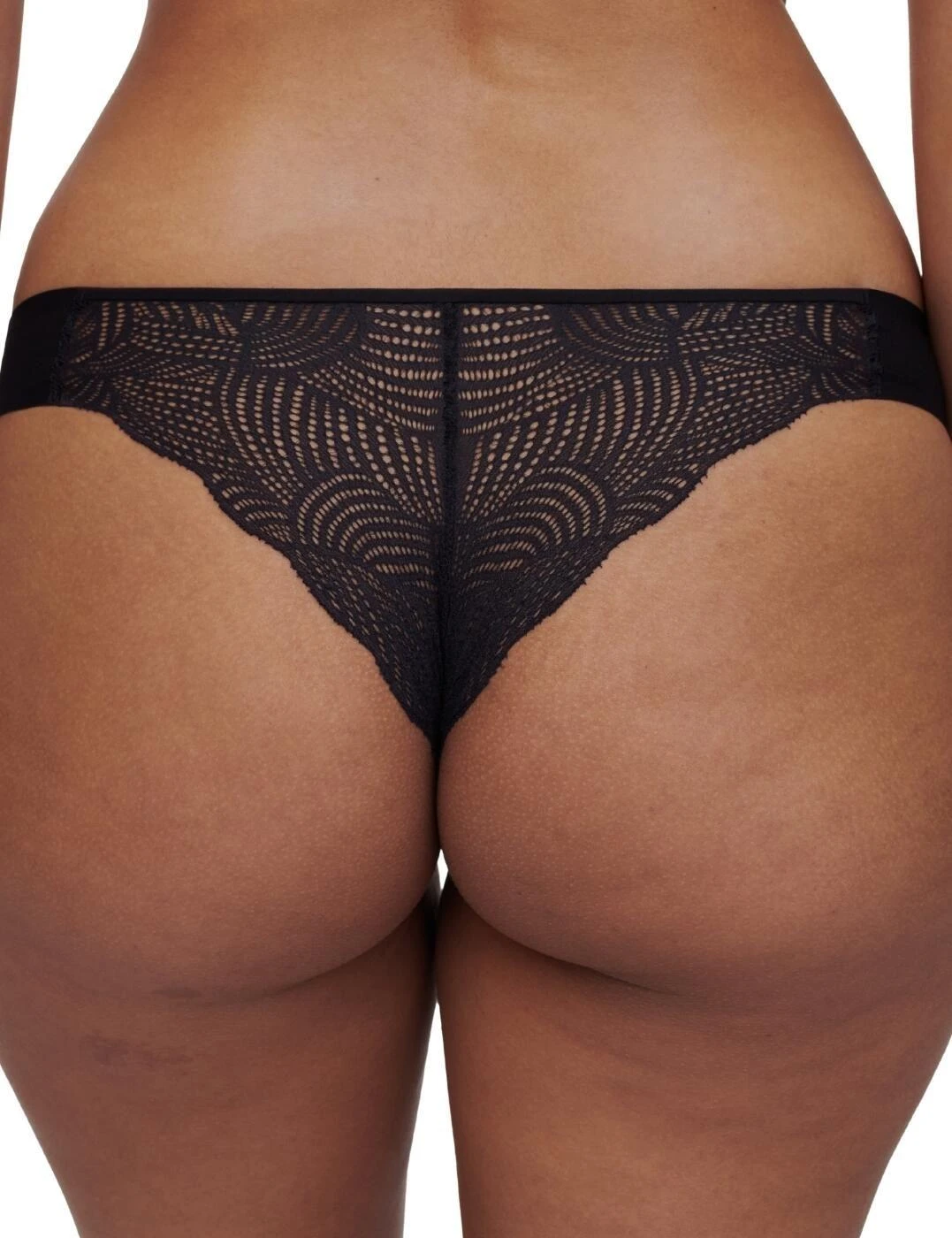 Chantelle Soft Stretch Lace Tanga - Black 4 Chantelle Soft Stretch Lace Tanga - Black - Image 4