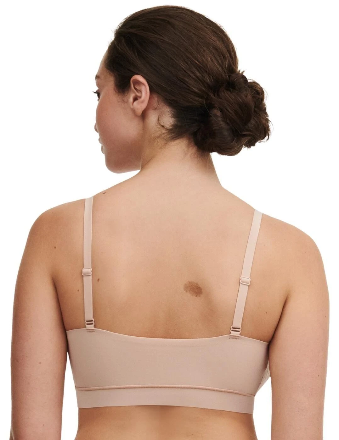 Chantelle Soft Stretch Removable Padding Bralette - Golden Beige 2 Chantelle Soft Stretch Removable Padding Bralette - Golden Beige - Image 2