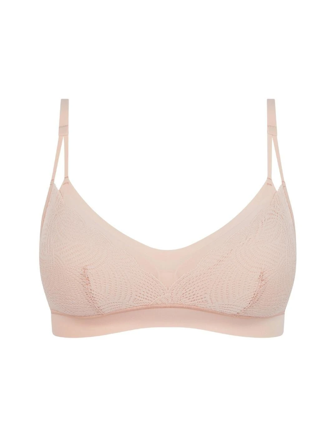 Chantelle Soft Stretch Removable Padding Bralette - Golden Beige 3 Chantelle Soft Stretch Removable Padding Bralette - Golden Beige - Image 3