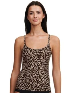 Chantelle Soft Stretch Camisole Top - Leopard Print