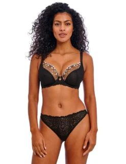 Freya Love-Haze Brazilian Brief - Black -Belle Lingerie Store 65772 freya love haze brazilian brief black 5