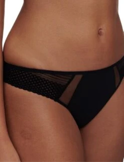 Chantelle Play Tanga Brief - Black -Belle Lingerie Store 65898 chantelle play tanga brief black 4