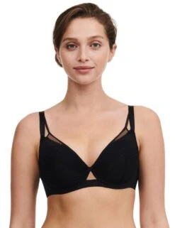 Chantelle Play Plunge T Shirt Bra - Black