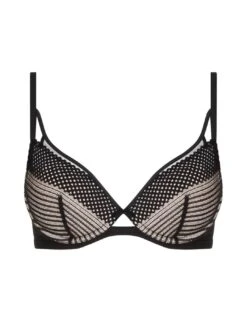 Front Page -Belle Lingerie Store 65902 chantelle play plunge t shirt bra black 2