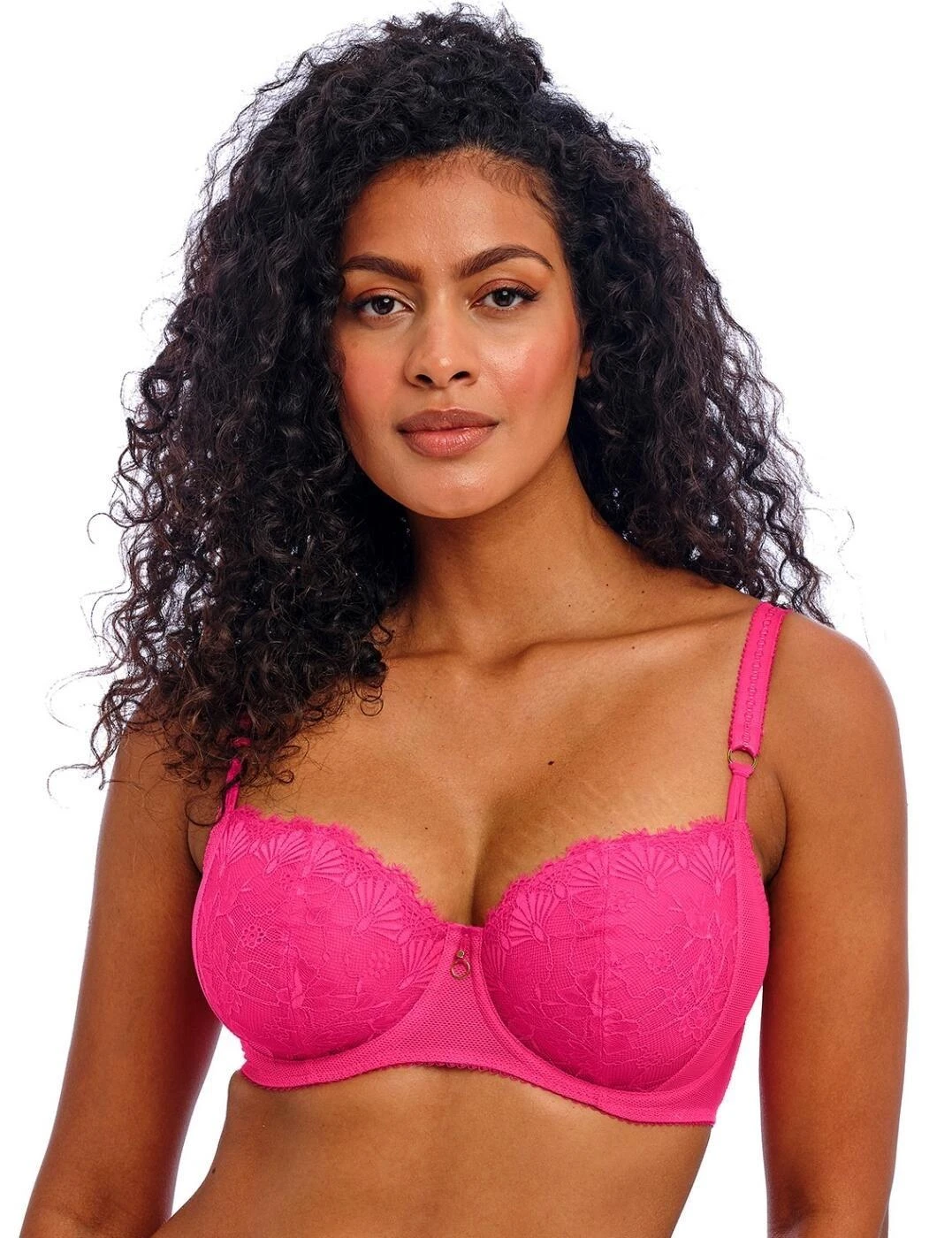 Freya Fascinate Underwired Balcony Bra - Hot Pink 1 Freya Fascinate Underwired Balcony Bra - Hot Pink
