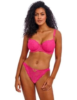 Freya Fascinate Underwired Balcony Bra - Hot Pink 9 Freya Fascinate Underwired Balcony Bra - Hot Pink -Belle Lingerie Store 65920 freya fascinate underwired balcony bra hot pink 4