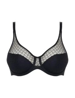Chantelle Norah Chic Moulded Bra - Black -Belle Lingerie Store 65942 chantelle norah chic moulded bra black 3