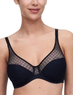 Chantelle Norah Chic Moulded Bra - Black -Belle Lingerie Store 65942 chantelle norah chic moulded bra black 4