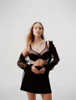 Chantelle Norah Chic Moulded Bra - Black -Belle Lingerie Store 65942 chantelle norah chic moulded bra black 8