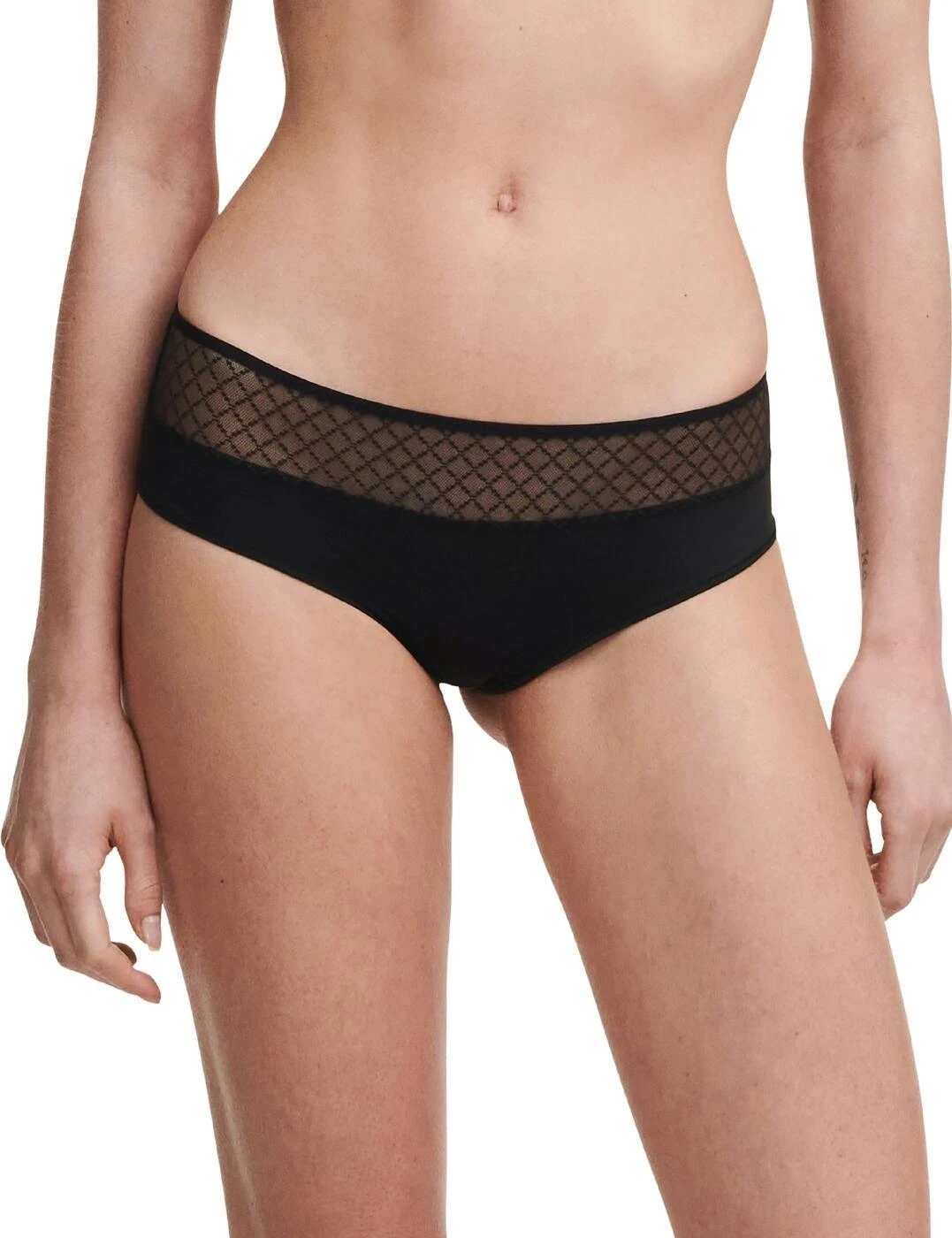 Chantelle Norah Chic Shorty Brief - Black 1 Chantelle Norah Chic Shorty Brief - Black