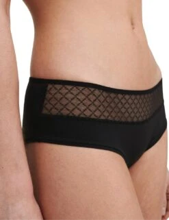 Chantelle Norah Chic Shorty Brief - Black 7 Chantelle Norah Chic Shorty Brief - Black -Belle Lingerie Store 65943 chantelle norah chic shorty brief black 4