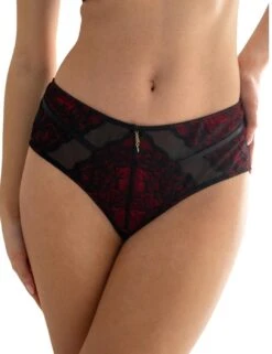 Pour Moi Desire Shorty Brief - Black/Red