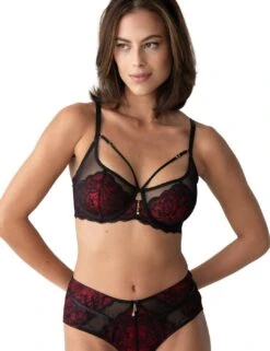 Pour Moi Desire Shorty Brief - Black/Red 10 Pour Moi Desire Shorty Brief - Black/Red -Belle Lingerie Store 65982 pour moi desire shorty brief blackred 5