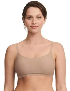 Chantelle Soft Stretch Padded Bralette - Coffee Latte
