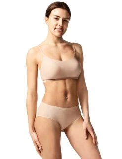 Chantelle Soft Stretch Padded Bralette - Nude Sand -Belle Lingerie Store 65999 chantelle soft stretch padded bralette nude sand 5