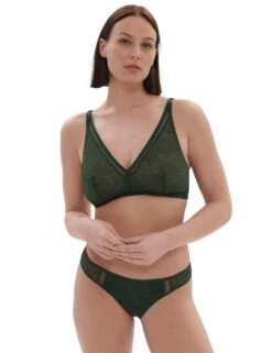 Simone Perele Comete Structured Non Wired Bra - Icon Green -Belle Lingerie Store 66074 simone perele comete structured non wired bra icon green 5