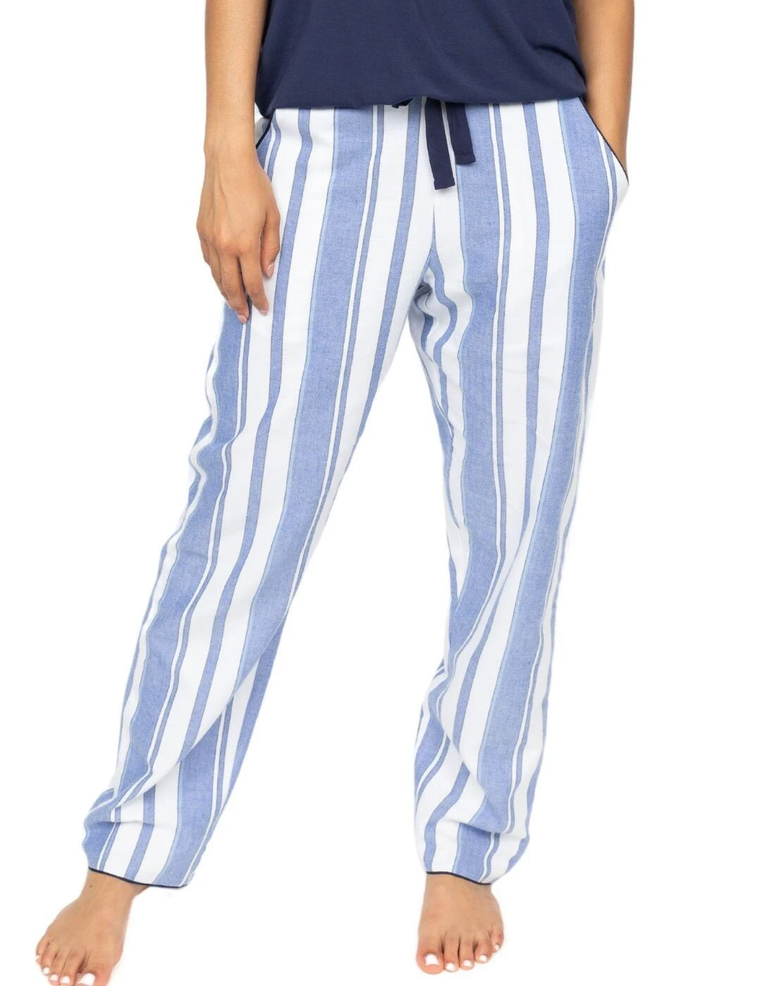 Cyberjammies Alpes Striped Pyjama Bottoms - Blue Mix 1 Cyberjammies Alpes Striped Pyjama Bottoms - Blue Mix