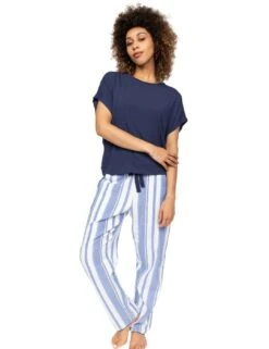 Cyberjammies Alpes Striped Pyjama Bottoms - Blue Mix 14 Cyberjammies Alpes Striped Pyjama Bottoms - Blue Mix -Belle Lingerie Store 66086 cyberjammies alpes striped pyjama bottoms blue mix 5