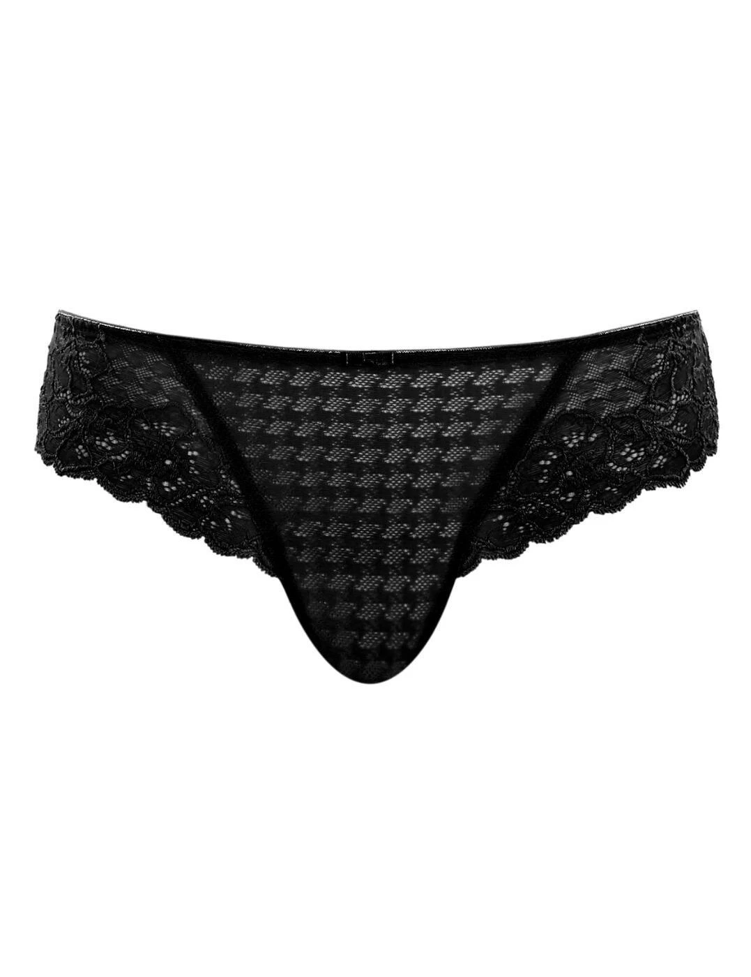 Panache Envy Brazilian Brief - Black 4 Panache Envy Brazilian Brief - Black - Image 4