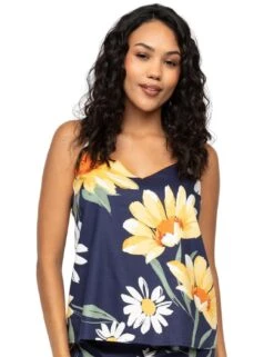 Cyberjammies Georgina Floral Print Cami - Navy Mix