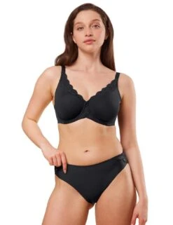 Triumph Amourette Tai Brief - Black -Belle Lingerie Store 66233 triumph amourette tai brief black 6